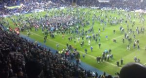 Reading pitch invasion