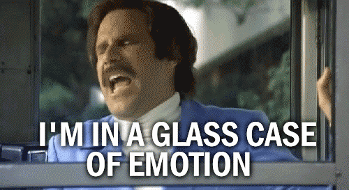 Im In A Glass Case Of Emotion Sad Funny Anchorman Gif Gif