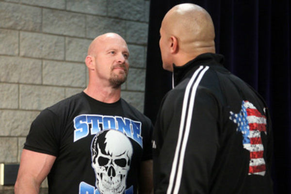 Steve Austin The Rock WrestleMania 27