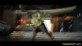 Hulk Loki Fight Avengers Gif