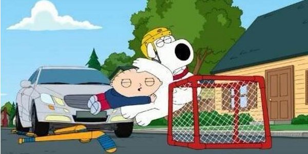 family guy brian died by car