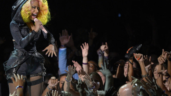 Nicki Minaj performs at the MTV Video Music Awards on Thursday, Sept. 6, 2012, in Los Angeles. (Photo by Mark J. Terrill/Invision/AP)