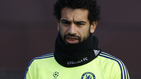 Chelsea's Mohamed Salah arrives for a training session in Cobham, England, Monday, Nov. 24, 2014. Chelsea will play against Schalke 04 in a Champions League group G match in Germany on Tuesday. (AP Photo/Kirsty Wigglesworth)