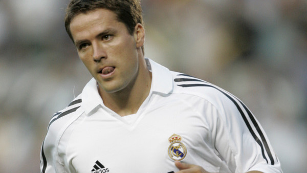Real Madrid's Michael Owen reacts after scoring a goal during the first half against the Los Angeles Galaxy at Home Depot Center in Carson, Calif., Monday, July 18, 2005. Real Madrid won, 2-0. (AP Photo/Jae C. Hong)