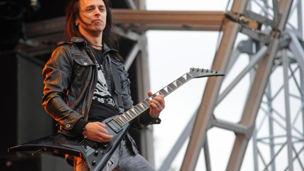 Bullet For My Valentine perform on stage on Day 1 of Sonisphere Festival at Knebworth.