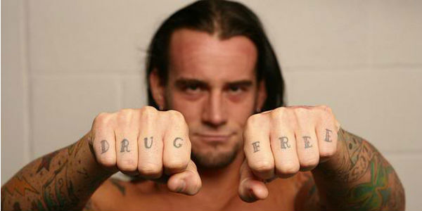 Cm Punk Drug Free Tattoo