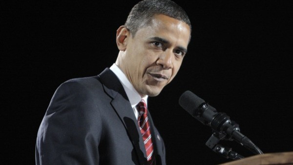 President-elect Barack Obama speaks at the election night rally in Chicago, Tuesday, Nov. 4, 2008, after being elected the nation's first black president in a historic triumph that overcame racial barriers as old as America itself. (AP Photo/Jae C. Hong)