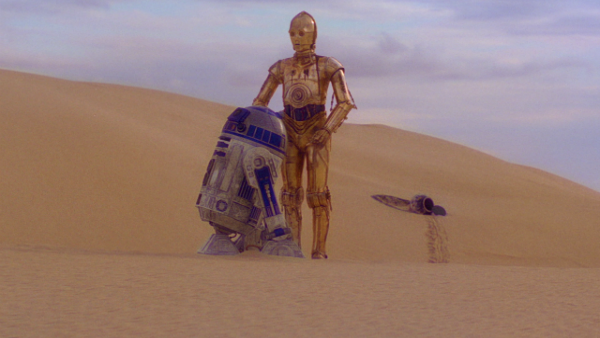 R2d2 C3p0 Tatooine Desert