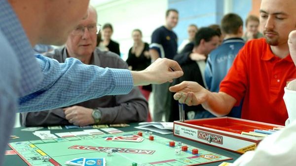 Participants in the All-Ireland Monopoly Championship, competing for a EURO 7,000 cheque and the chance to represent Ireland in the 12th Monopoly World Championship in Japan in October, at Liffey valley shopping centre, Dublin.