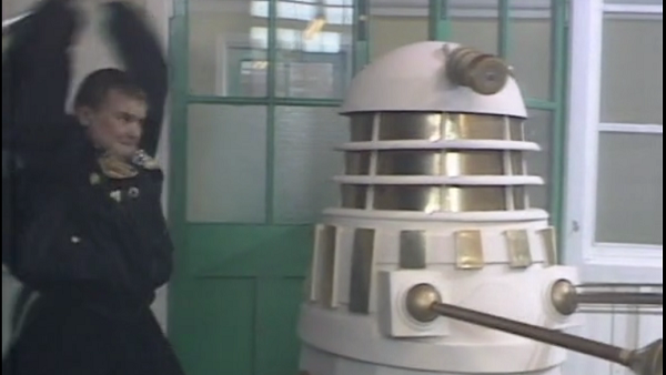 Ace About To Hit The Dalek