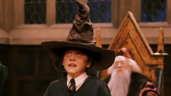 Ron And The Sorting Hat Harry Potter