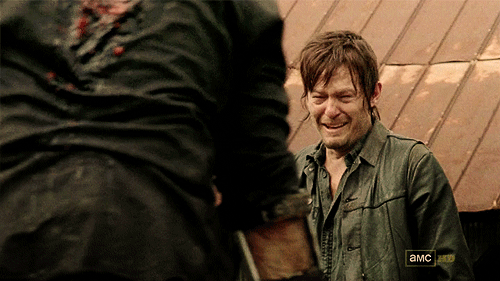 The Walking Dead Daryl Crying Over Merle Gif Gif
