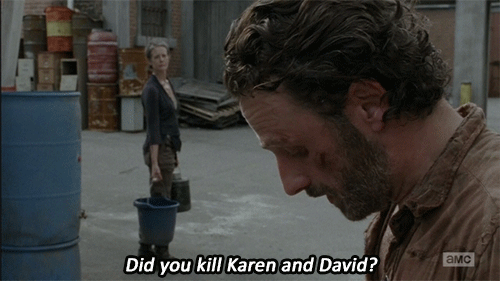 The Walking Dead Carol Killed Karen Amd David Gif Gif