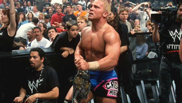 Crash Holly as the WWF Hardcore Champion.