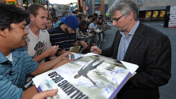 Glen Mazzara attends the premiere of 