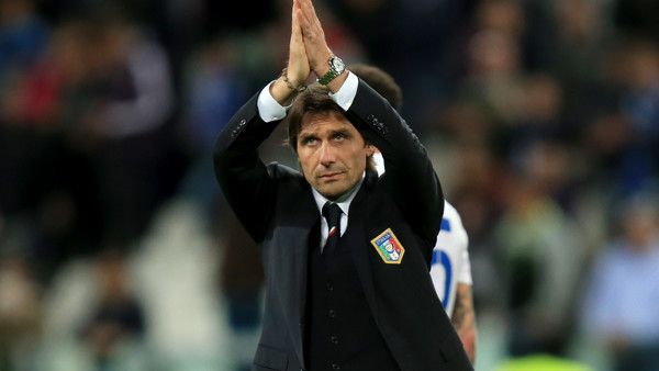 Italy manager Antonio Conte waves to the fans after the international friendly at the Juventus Stadium, Turin, Italy.