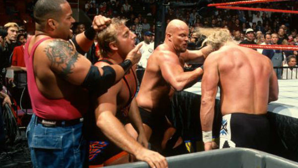 Savio Vega Owen Hart Steve Austin Billy Gunn No Way Out 1998