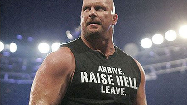 Retro T-Shirt Raise Hell WWE Stone Cold Steve Austin Arrive Leave