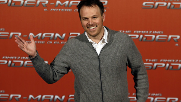 Director Marc Webb poses for photographers during a photo call of the movie Spider Man 2, in Rome, Monday, April 14, 2014. (AP Photo/Gregorio Borgia)