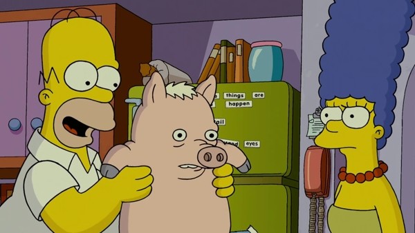 The Simpsons Movie spider-pig