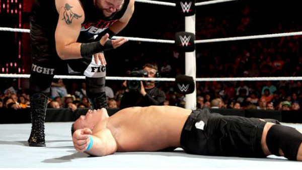 Kevin Owens Taunt John Cena You Can't See Me Elimination Chamber 2015