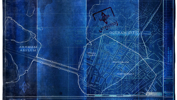 Arkham City blueprints Asylum Batman