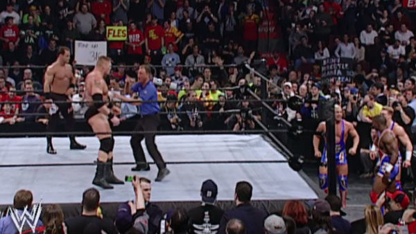 Brock Lesnar Chris Benoit Team Angle No Way Out 2003