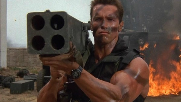 commando arnold schwarzenegger rocket launcher