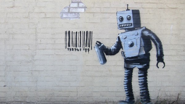 robot banksy