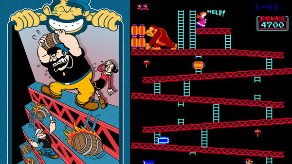 donkey kong popeye