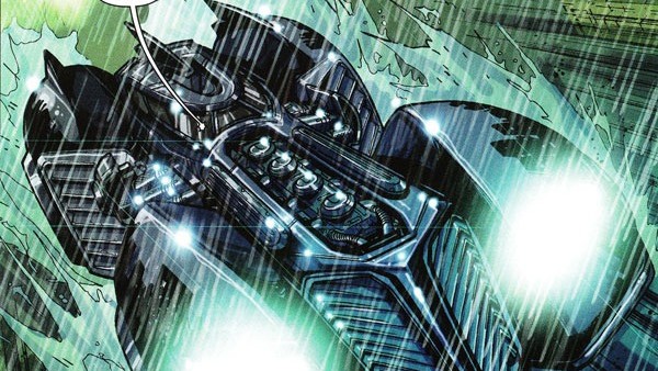 Batmobile Arkham Asylum Comic 600x400