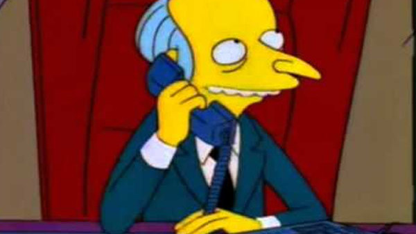 The Simpsons Mr Burns Telephone