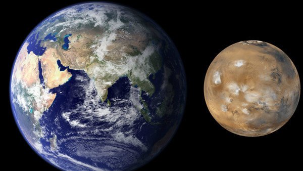 Mars Earth comparison