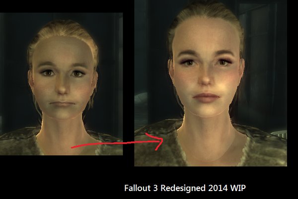 fallout new vegas character overhaul vs redesignded 3