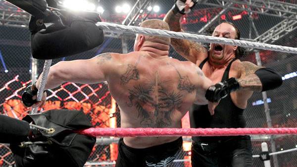 Undertaker Lesnar Hell in a Cell 2015. 