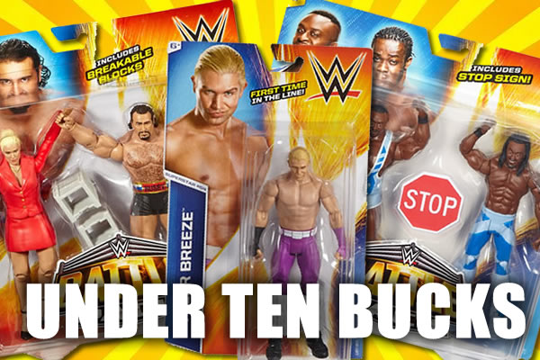 Wwe action figures on sale under 10 dollars