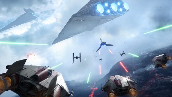 Star Wars Battlefront EA A-Wing TIE Fighter Star Destroyer Squadron