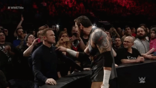 Wayne Rooney King Barrett Slap Raw