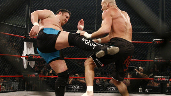 Kurt Angle Samoa Joe Lockdown 2008