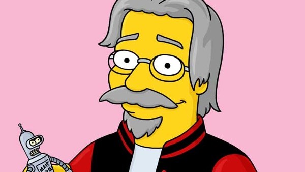 Matt Groening as a simpsons character