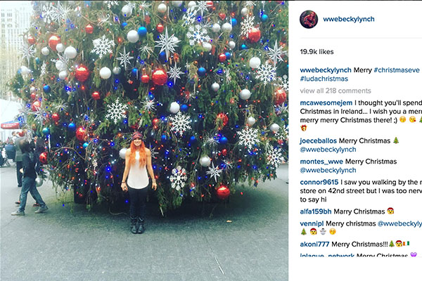 WWE Women 🎄 — The Best Instagram Photos of the Week - Becky