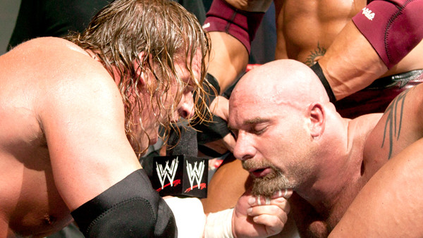Triple H taunts Goldberg 2003