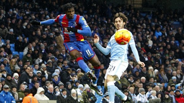 wilfried zaha crystal palace david silva man city