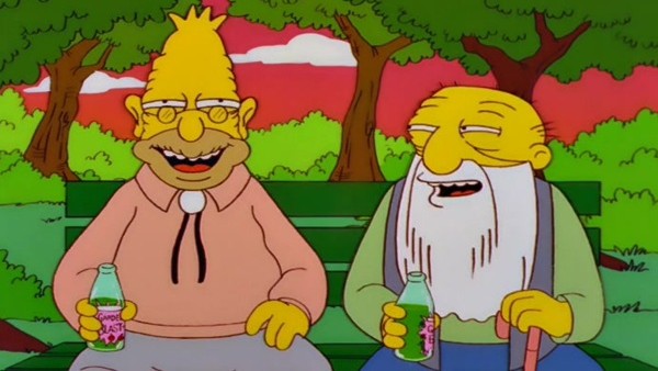 The Simpsons laughter Grandpa Jasper