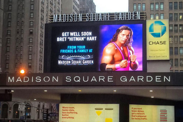Madison Square Gardens Pays Bret Hart Tribute