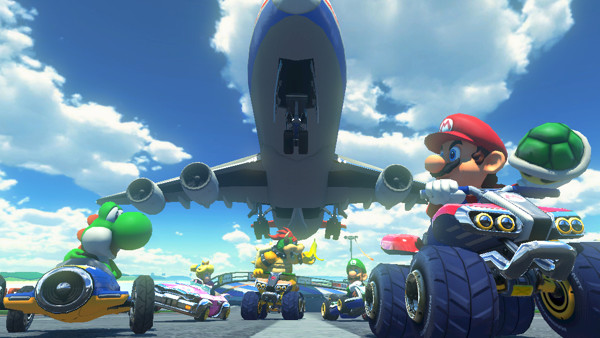 Mario Kart 8 Airplane Screenshot