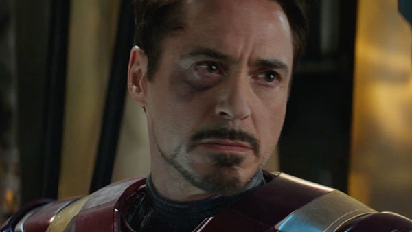 Captain America Civil War Iron Man Sad