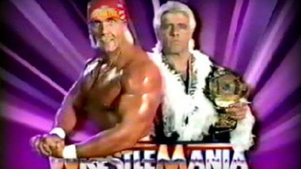 Ric Flair Hulk Hogan WrestleMania VIII graphic