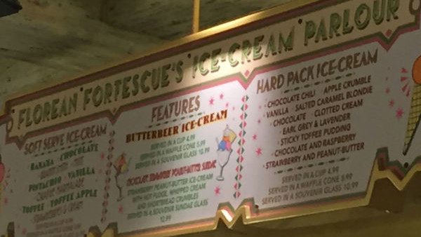 Butterbeer icecream Universal Orlando