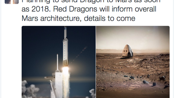 SpaceX Tweet Mars